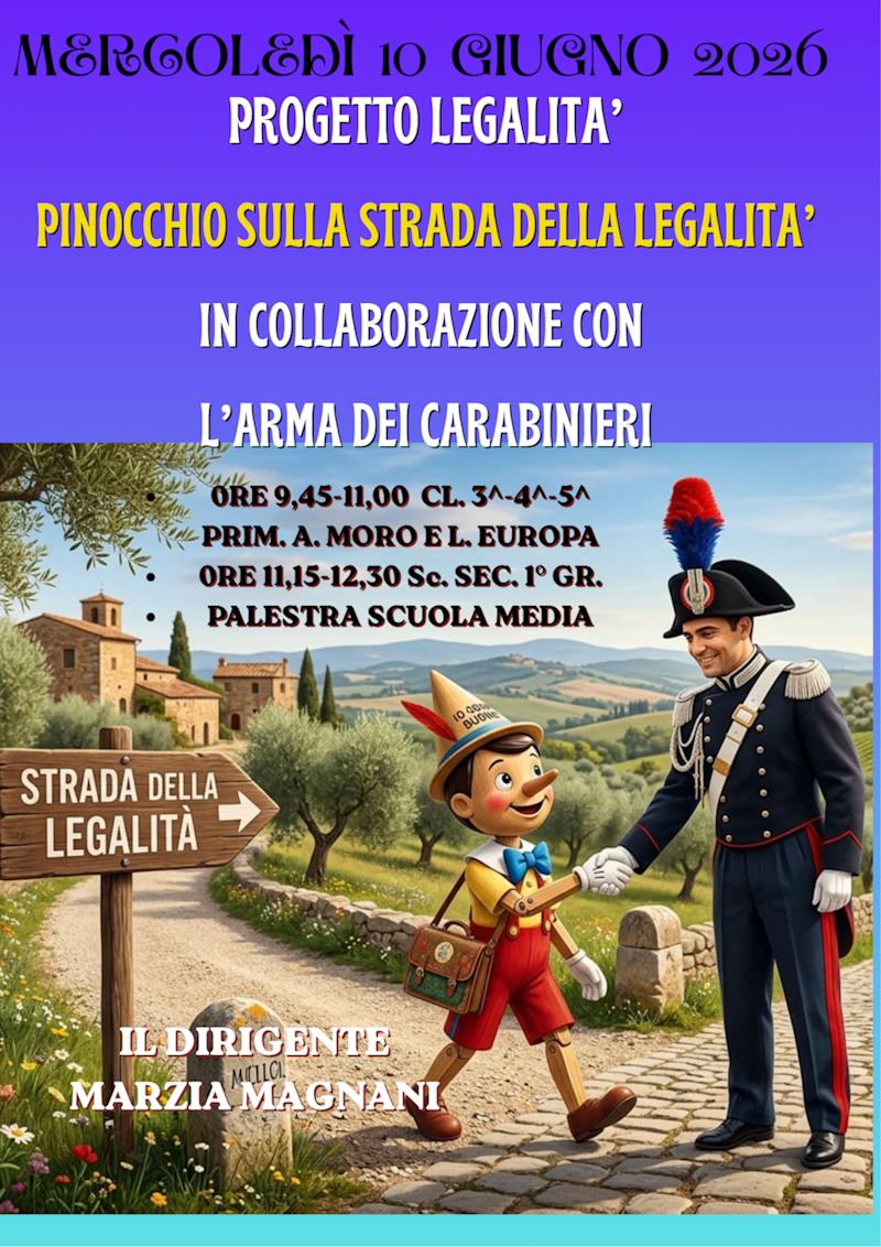 “Pinocchio sulla strada della legalità” e la figura di Salvo D’Acquisto